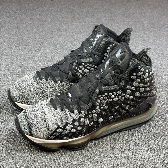 Nike LeBron 17 In The Arena Oreo Shoes Mens Sz 12 Basketball Air Max BQ3177-002 main image 9